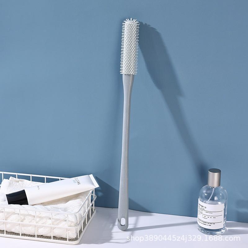 

Soft Silicone Foot Brush Dead Skin Remover Toe Cleaner Exfoliating Scrubber with Soft Bristles for Gentle Pedicure серый