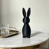 1Pc Minimalist Black Rabbit Ornament, Nordic-Style Desktop Decoration, Modern Simple Decoration For Living Room, Entryway, And TV Cabinet, Suitable