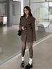 New Korean Chic Elegant Reversible Cashmere Coat Women Autumn Winter Loose Woolen Blazer Jackets Short Streetwear Clothes