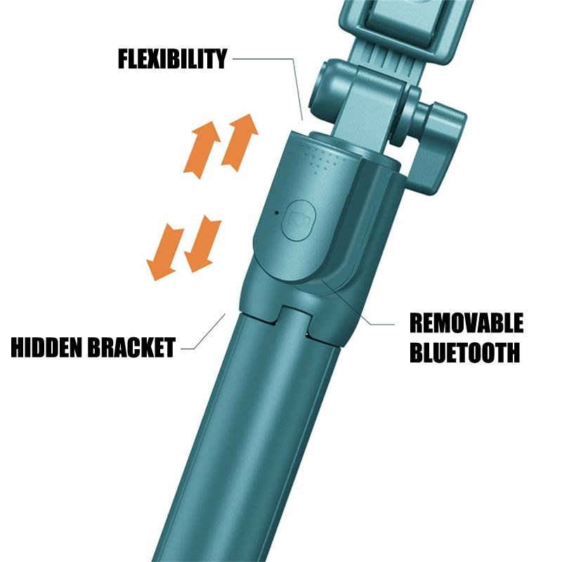 Cell Phone Selfie Stick Tripod Bluetooth Remote Wireless Selfi Stick Phone Holder Stand With Beauty Fill Light For Phone