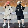 5-14 Years Summer Boys Clothing Sets Letter T-Shirt + Shorts 2Pcs Boys Suits Birthday Gift Teenagers Kids Clothes