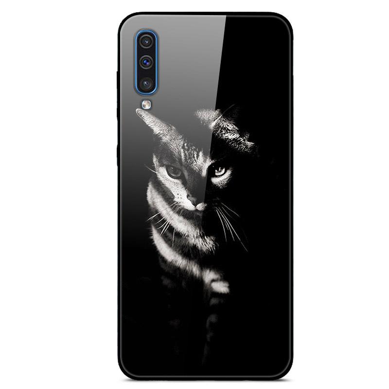 For Samsung A50 Case A51 Tempered Glass Planet Space Cover Glass Back Case for Samsung Galaxy A50S A51 A50 A 50 Fundas Coque