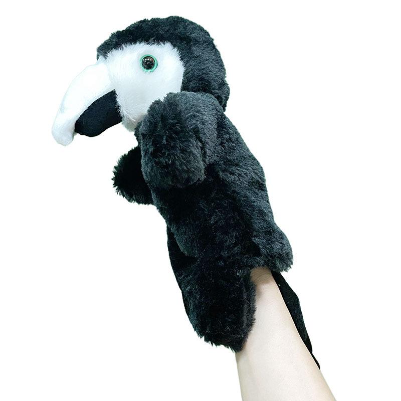 Animal Hand Puppet Cat Dolls Plush Hand Doll Early Education Learning Toys Children Marionetes Puppets for telling story