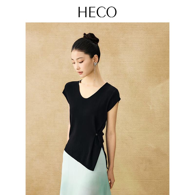 HECO New Chinese Style Knit Short-Sleeve T-shirt