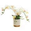 1 Pc Artificial Flower 13 Inch Decoration Gold-bottomed Home
