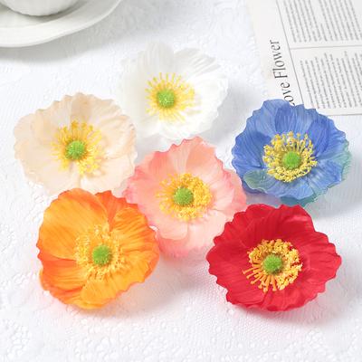 10 Stück Künstliche Blumenköpfe 7cm Kunstblumen für Heimdeko Garten Hochzeit Heiratsdekoration DIY Bastel Kranz Geschenk Ornament