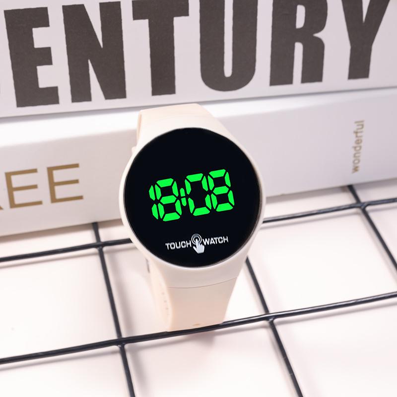 Relógio Esportivo LED Touchscreen Estilo Coreano Unisexo – Moderno, Simples, Design com Luz Verde