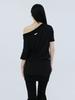 Eogeulliswedou Drape Band Off-Shoulder (Black)