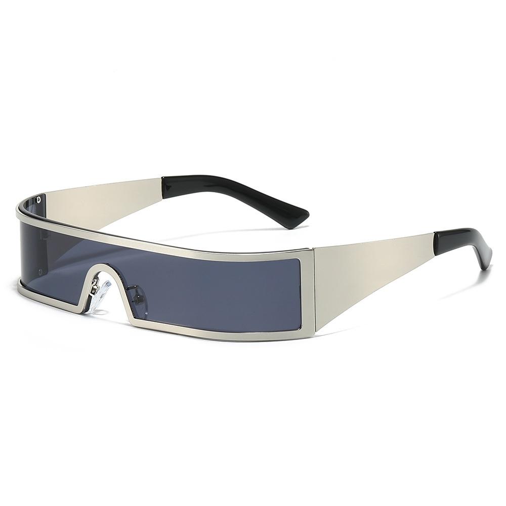 New Integrated Shield Punk Style Women Sunglasses  Luxury Brand Rectangular Fashion Driving Men Trendy Glasses Uv400