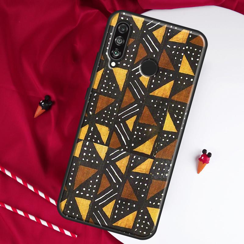 African Fabric Print For Huawei Nova 8i 7i 11i 12i 12s 9 10 SE Y90 Y60 Y70 Y72 Y61 Y91 P30 P40 Lite P60 Pro Case