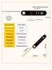 Waterproof Kitchen Food Thermometer with Baking Probe for Water Temperature Measurement