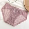 Transparent Underwear for Women Bow Mesh Flower Briefs Sweet Lace Panties  Lady