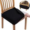 Solid Color Chair Seat Cover Removable Anti-dirty Chair Slipcover Elastic Seat Protectors  Holiday