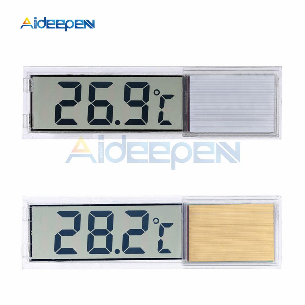 Aquarium LCD Thermometer LCD Digital Electronic Fish Tank 3D Digital Temperature Temp Meter Sticker Fish Shrimp Turtle