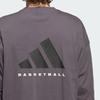 Adidas Chapter 02 The 2025 Collection Bb Ls Tee Round Neck Letter Comfortable Pullover Long Sleeve T-Shirt Unisex Tops Layered-Gray JC7835
