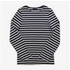 St. James 6870 Marine Ecru Meridien Modern Stripe Union Long Sleeve Tee