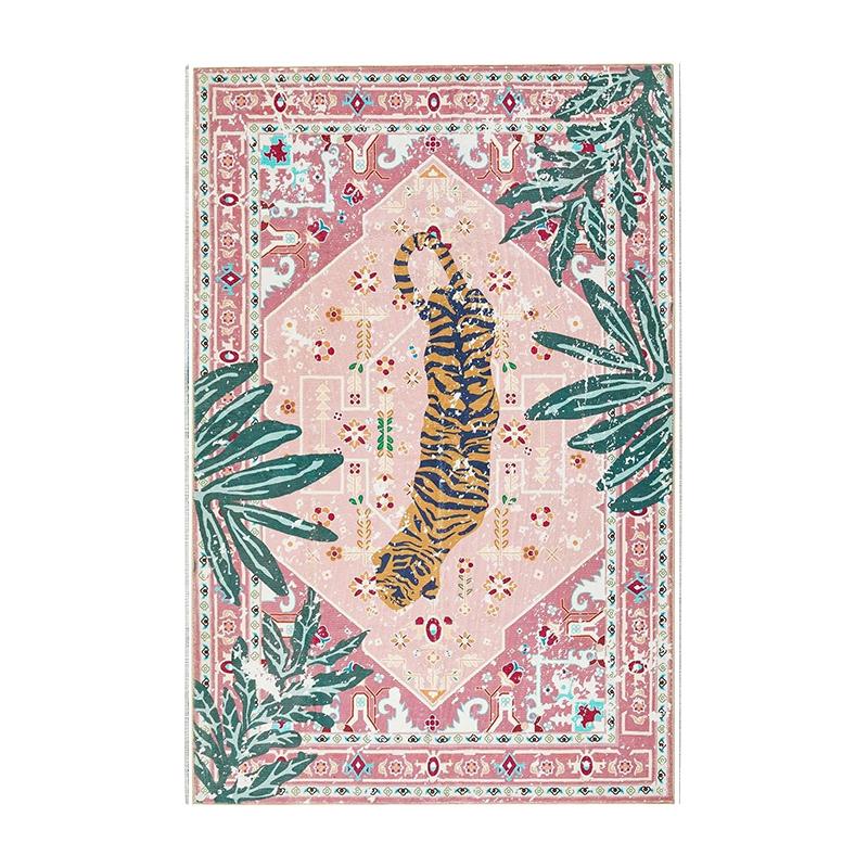 Living Room Carpet Non-Slip Machine Washable Easy To Fold Bedroom Rug Imitation Cashmere Retro Large Size Floor Mat Alfombra