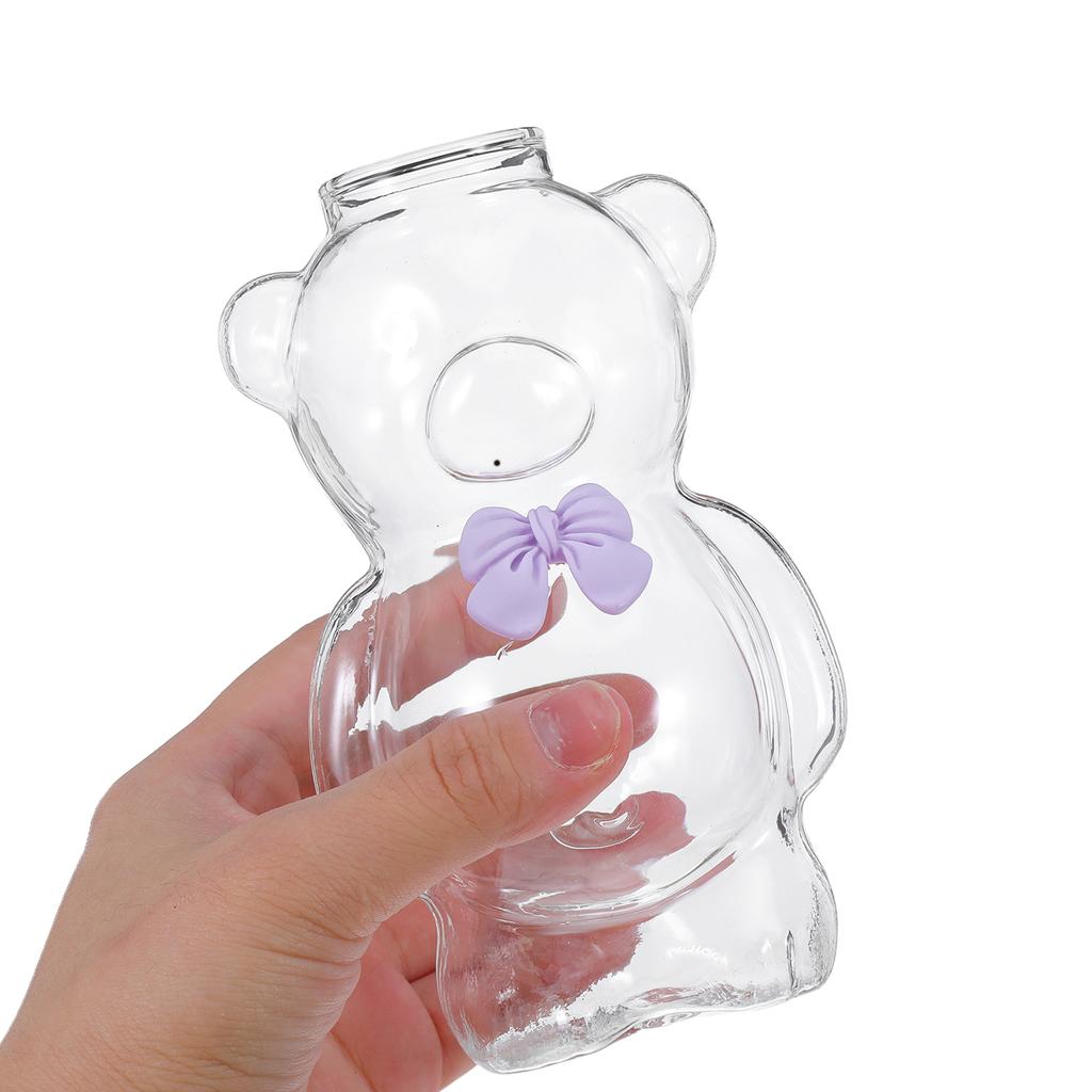 Szklanka w kształcie misia Kreatywny przezroczysty kubek do kawy Filiżanka do latte Świąteczny kieliszek do wina koktajlowego Zaopatrzenie na przyjęcie świąteczne