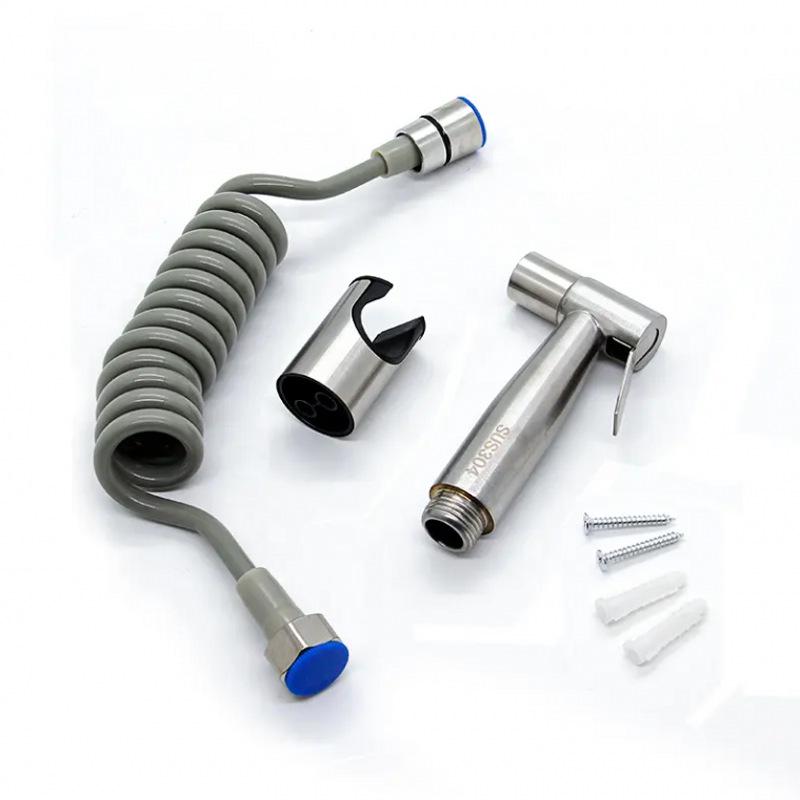 304 Stainless Steel High-Pressure Bidet Shower Head Spray Gun Set