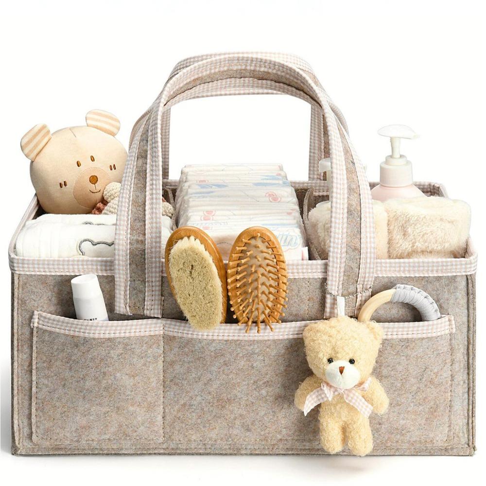 Filz Kinderzimmer Aufbewahrungskorb Große Kapazität Windeltasche Geschenk für Babyparty