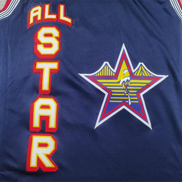 2025 Edwards Deep Blue Embroidered All-Star Basketball Jersey