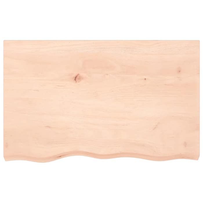 VidaXL Dessus de table 80x50x6 cm bois de chêne massif non traité 3156295