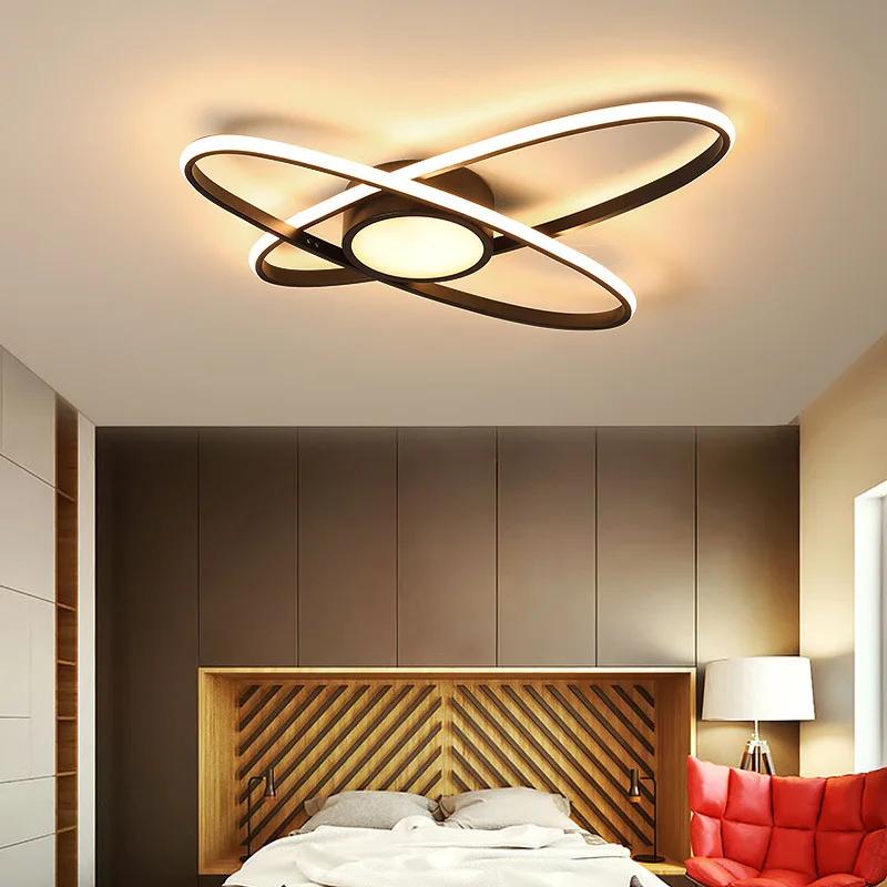 Modern Ceiling Lights LED Lamp For Living Room Bedroom Study Room White Black Color Surface Mounted Ceiling Lamp Deco AC85-265V