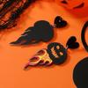 1 Pair Acrylic Halloween Earrings UFO Pumpkin Dangle Earrings Creative Cute Ghost Ear Studs  Gift