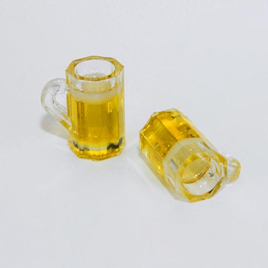 5Pcs Mini Beer Mugs Realistic Beautifully Small High Simulation Exquisite Decorative Compact 1/12 Dollhouse Miniature Cup Drinks Model Toy Scene Props