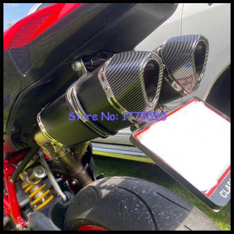 Motorcycle Exhaust System Link Pipe for Ducati 848 848 EVO 1098 1198 S/R 848 Motorbike Exhaust Escape Connector MidPipe