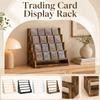 Houten Multi-Tier Display Stand Vijflaagse Kaarthouder Organizer voor Sportkaarten Verzamelingen en Kleine Items Opslag