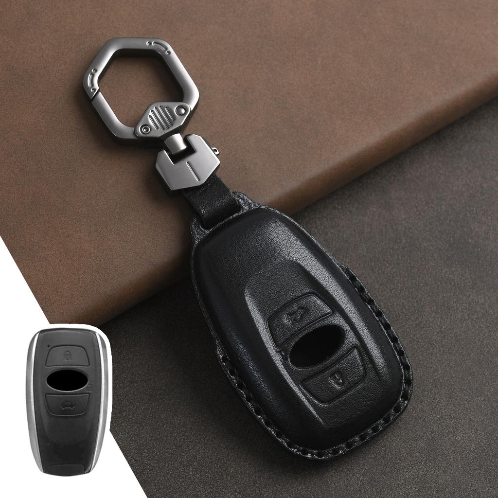 Genuine Leather Protector for Subaru Brz Xv Sv Forester Legacy Outback Crosstrek Impreza Wrx Key Case Cover Fob