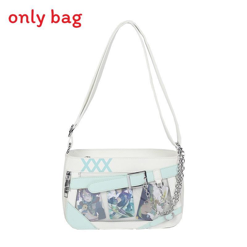Color Simple Blocking And Chain Design Women Casual Shoulder Itabag Bags