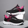 2025 new summer sports and leisure women's shoes breathable hollow comfortable breathable mesh fly-woven running shoes travel