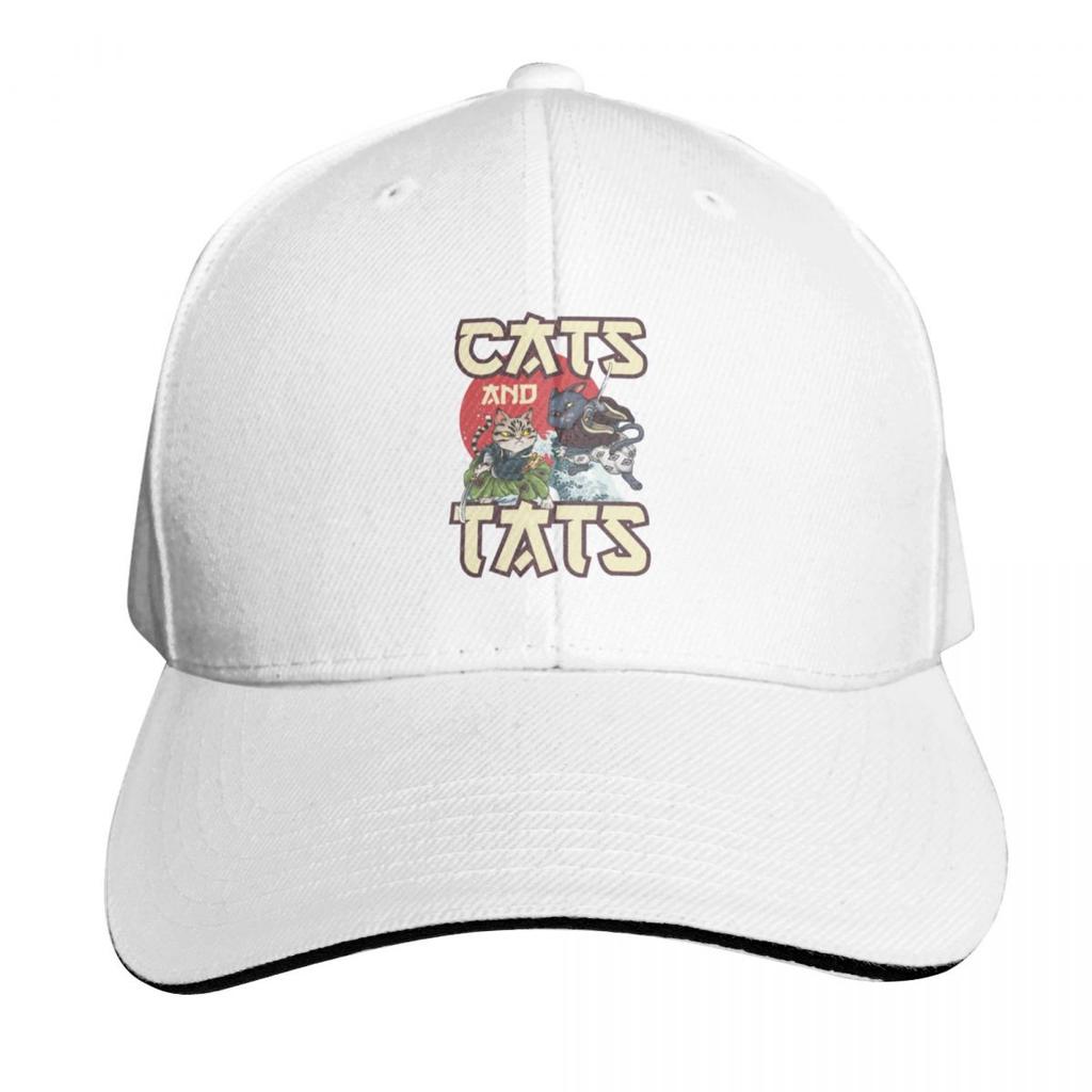 Cats and Tats Baseball Cap Military Tactical Cap party Hat tactical cap Golf Womens Golf Wear Unisexs