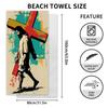 New, Double-sided Velvet Beach Towel, Support Surf Towel, Sports Towel.