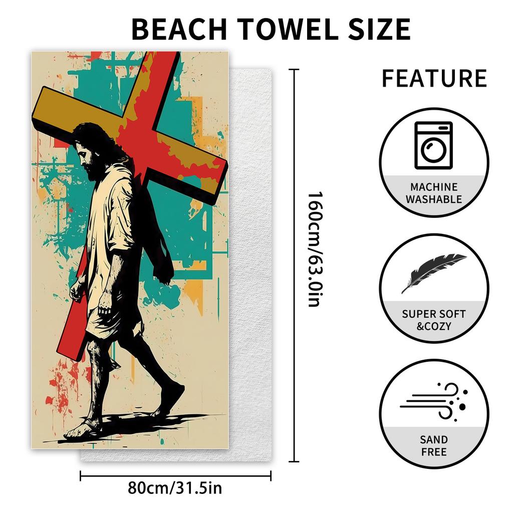 New, Double-sided Velvet Beach Towel, Support Surf Towel, Sports Towel.