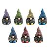 7Pcs/Set Garden Gnome Figurine Outdoor Lawn Planter Pot Faceless Dwarf Resin Statue Sculpture Decoration Ornament