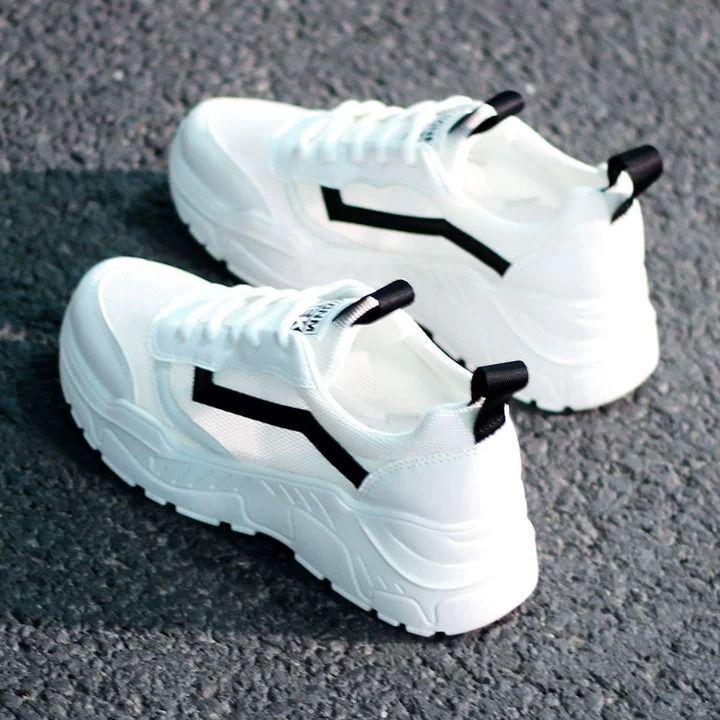 

Dad Shoes: Women s Trendy 2025 Summer Mesh Sneakers - Breathable, Korean Style, Internet-Famous, Little White Shoes 37 чорний