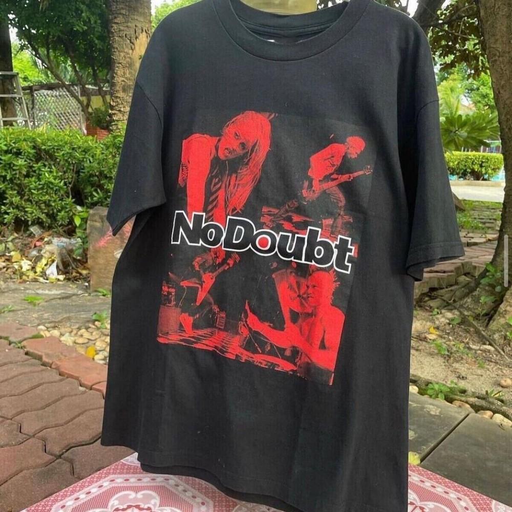 Vintage No Doubt Usa Tour 2002 Black Short Sleeve Unisex Tshirt Reprint KH3248 Unisex T-Shirt S