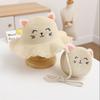 Multiple Colors Girls Sun Hat Cute Cat Children Sun Hat Fashion Fisherman Hat  Summer