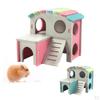 Small Animal Home Cage House Toy for Pets Hamsters Guinea Pigs Mice , Pink
