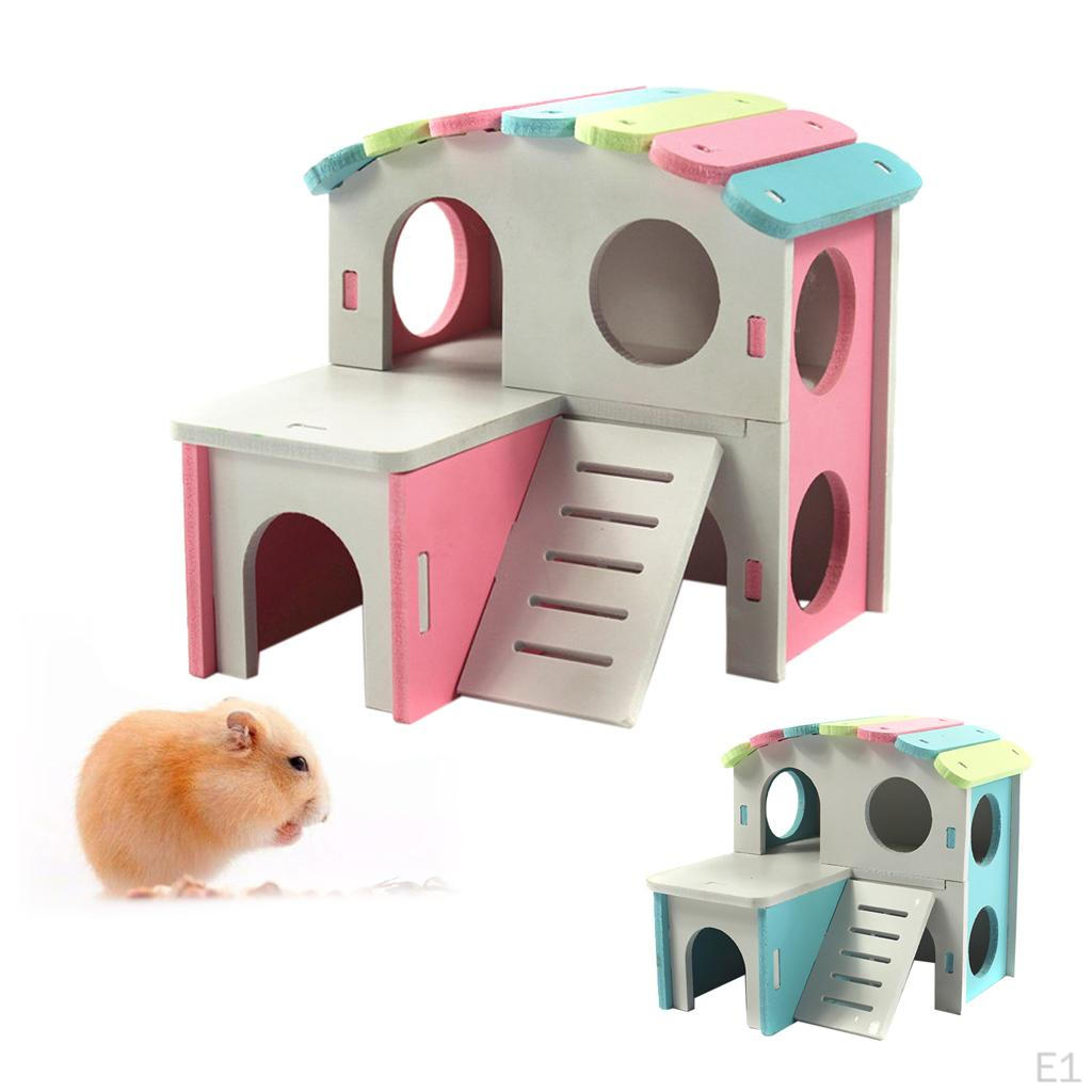 Small Animal Home Cage House Toy for Pets Hamsters Guinea Pigs Mice , Pink