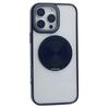 For iPhone 16 Pro Max Magnetic Case Acrylic TPU Phone Back Cover with Kickstand