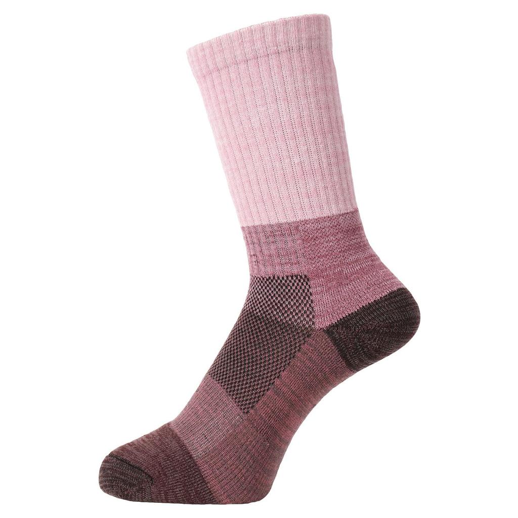 VAXPOT Trekking Hiking Socks for and Kids Mesh Antibacterial and Deodorizing PNK Socks, 2-Pair Pack, Men, Women, [Foot Cushioning, Instep, Treatment]