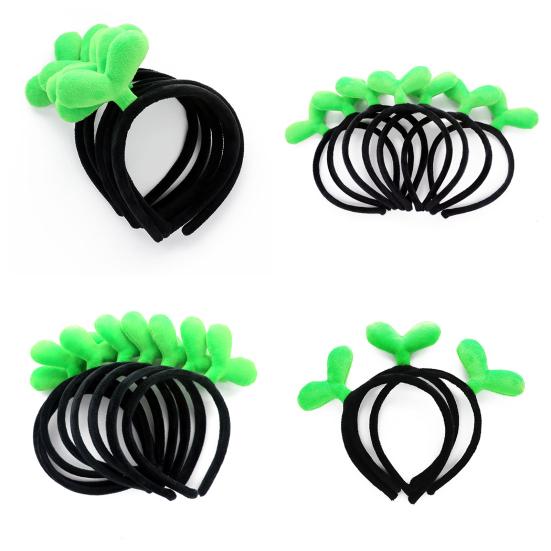 Little Sprout Headband Furry Hair Tie High Elasticity Hair-friendly Face Washing Hair Hoop Hair Accessories