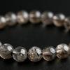 Black Smoky Rutilated Quartz Bracelet Tourmaline in 16cm Wrist Limited Natural Power Prayer Good Luck Feng Shui [Eigado] (Black Quartz) 8.5mm Stone,