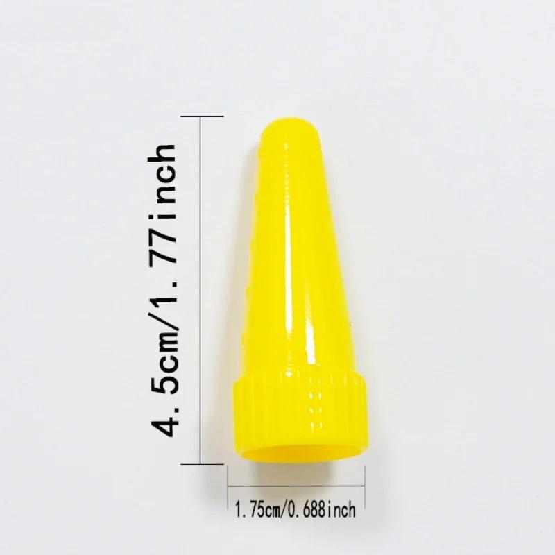 3Pcs Salad Sauce Syrup Jam Ketchup Squeeze Bottle Nozzle Salad Dressing Dispenser Piping Tip Food Grade PP Kitchen Gadget