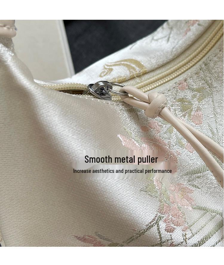 2025 Women's High-End Chinese Style Embroidered Crossbody Dumpling Bag