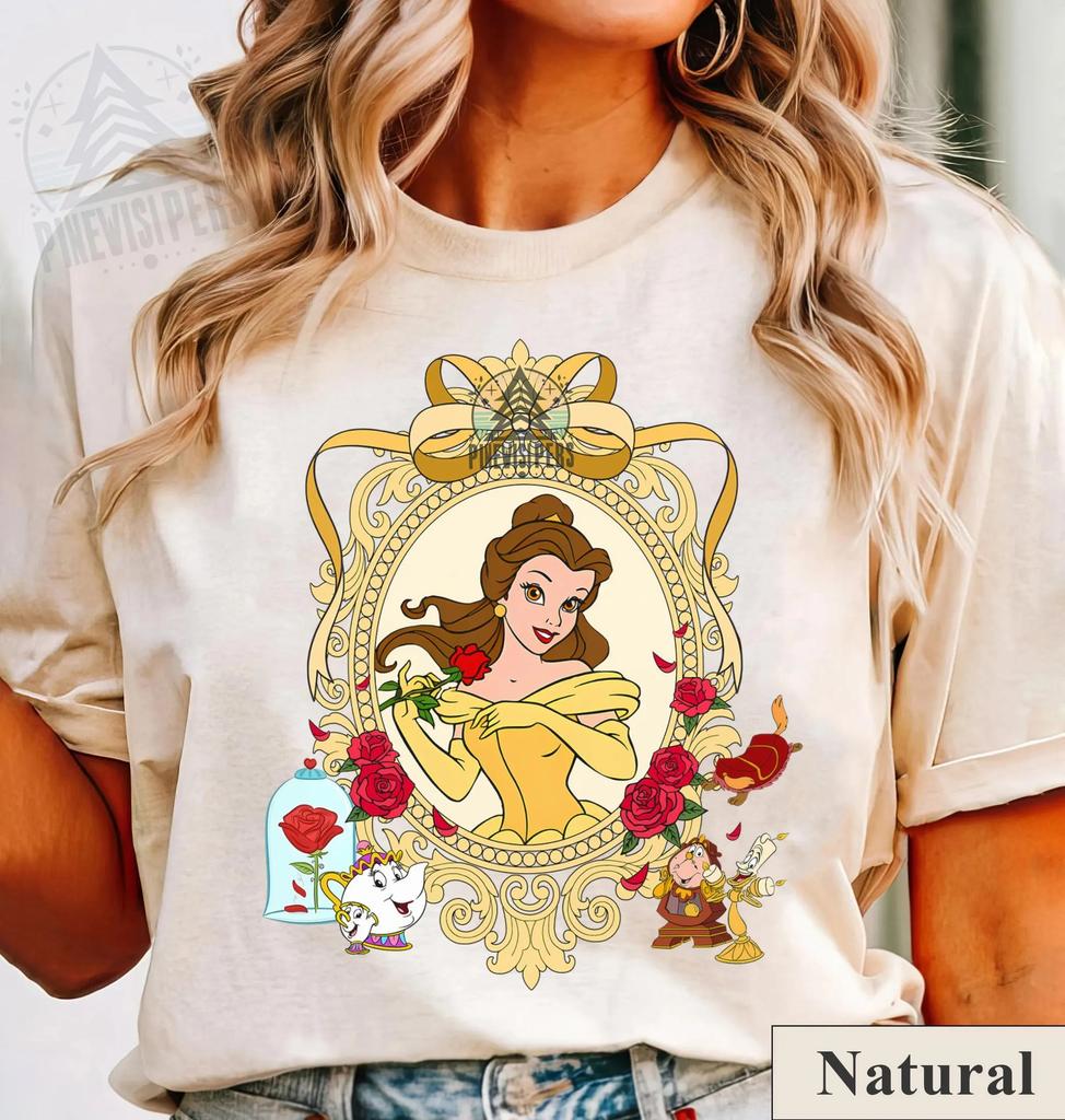 2026 Summer Beauty and The Beast Graph T-shirt Unisex's Fashion Cotton Quality Casual Loose Short Sleeve Classic Unisex